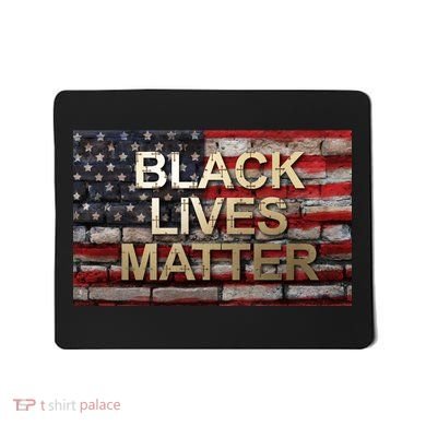 Black Lives Matter Abstract United States Flag Mousepad