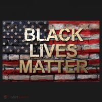 Black Lives Matter Abstract United States Flag Women's Tank Top thumb 5