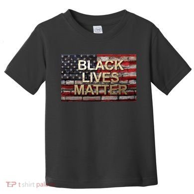 Black Lives Matter Abstract United States Flag Toddler T-Shirt