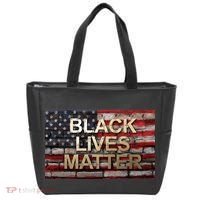 Black Lives Matter Abstract United States Flag Tote Bag thumb 0