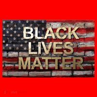 Black Lives Matter Abstract United States Flag Santa Hat thumb 1