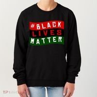 Black Lives Matter African American Flag Women's Sweatshirt thumb 0