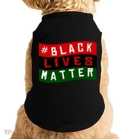 Black Lives Matter African American Flag Doggie Tank thumb 0