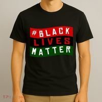 Black Lives Matter African American Flag T-Shirt thumb 3