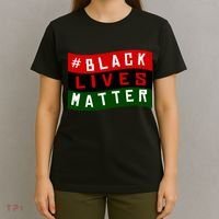 Black Lives Matter African American Flag T-Shirt thumb 4