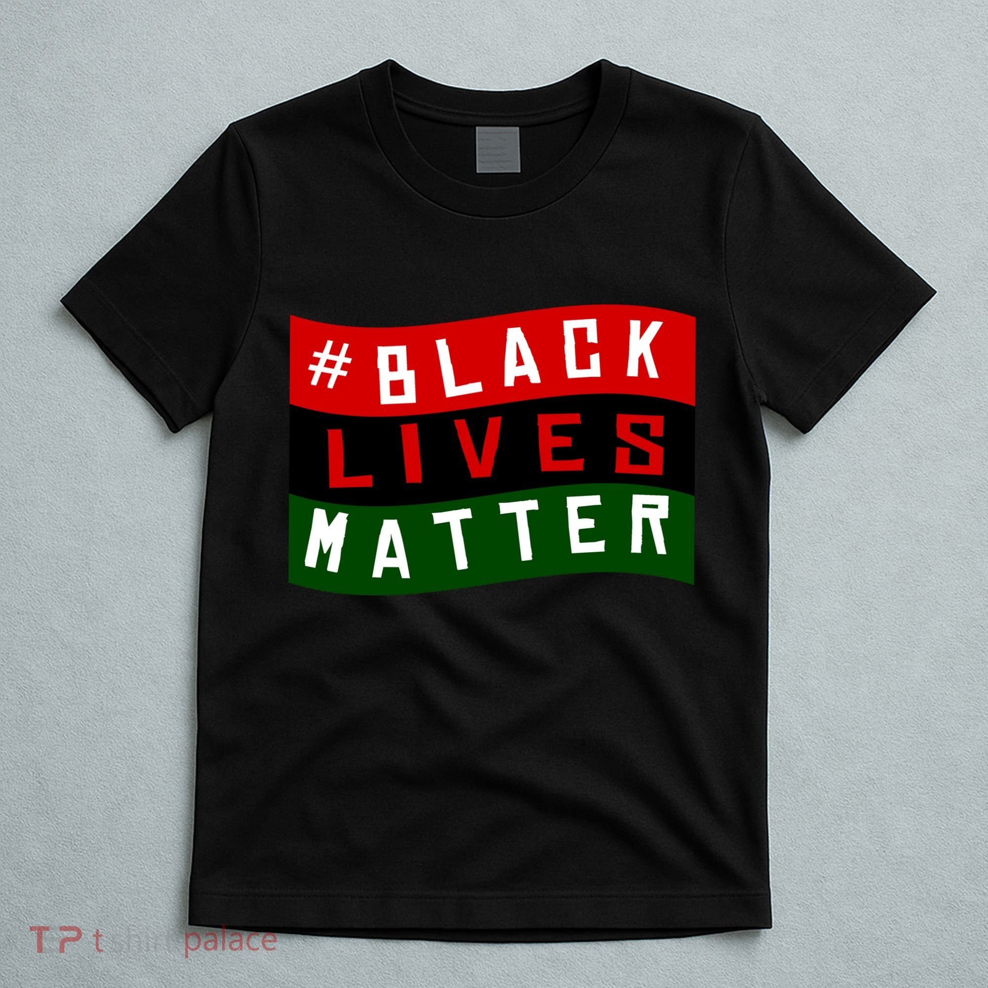 Black Lives Matter African American Flag T-Shirt
