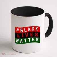 Black Lives Matter African American Flag Coffee Mug thumb 1