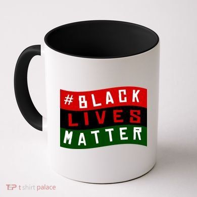 Black Lives Matter African American Flag Coffee Mug