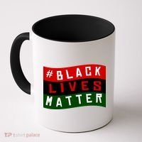 Black Lives Matter African American Flag Coffee Mug thumb 0
