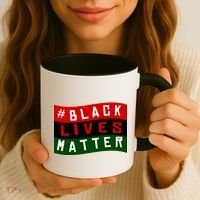 Black Lives Matter African American Flag Coffee Mug thumb 3
