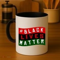 Black Lives Matter African American Flag Coffee Mug thumb 4
