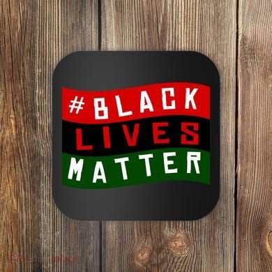 Black Lives Matter African American Flag Coaster