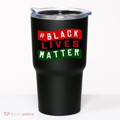 Black Lives Matter African American Flag Tumbler