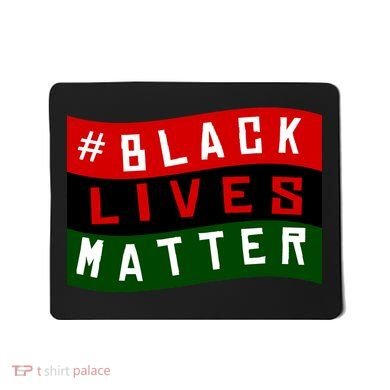 Black Lives Matter African American Flag Mousepad