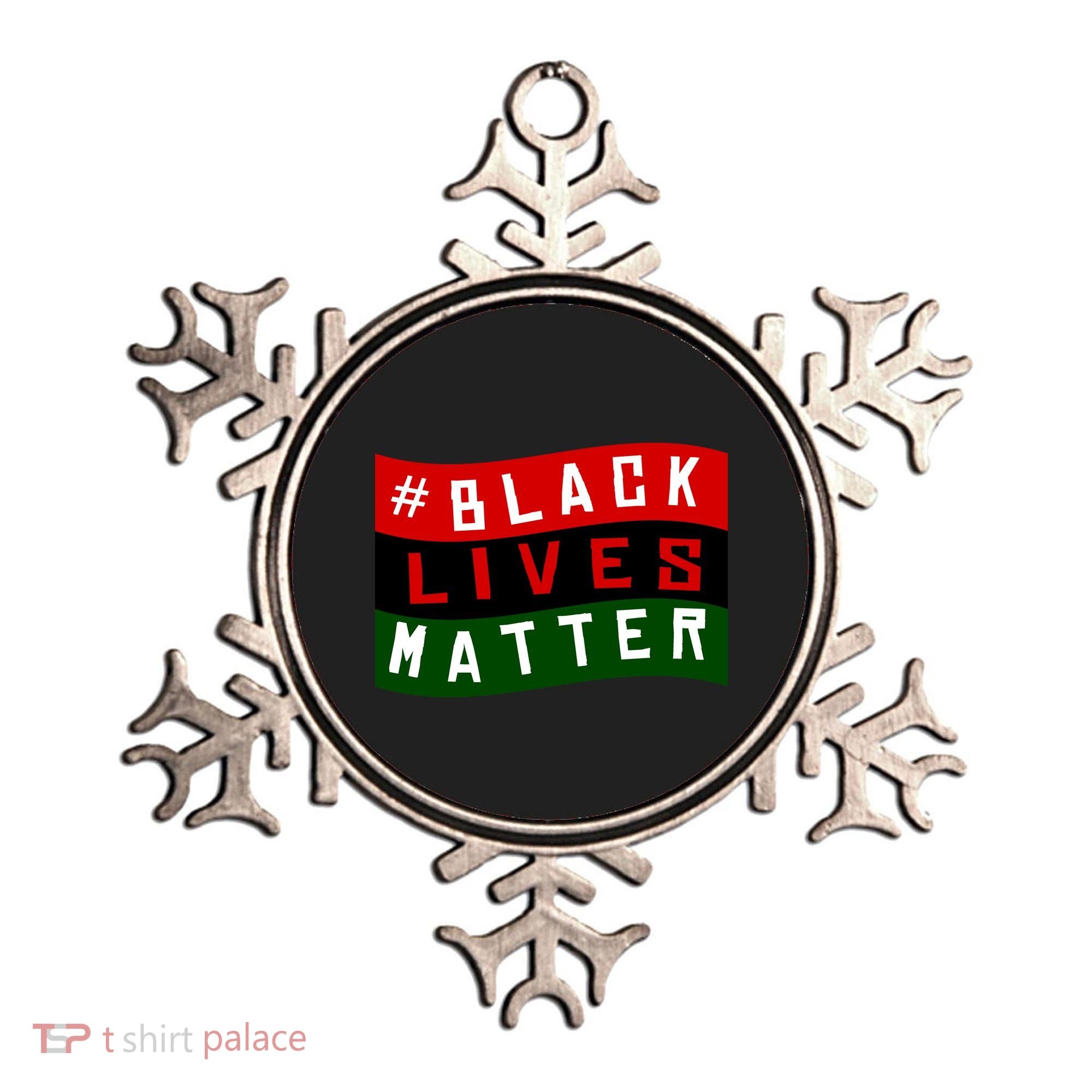Black Lives Matter African American Flag Ornament