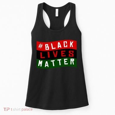Black Lives Matter African American Flag Women's Tank Top