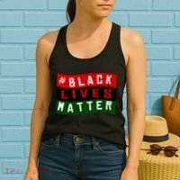 Black Lives Matter African American Flag Women's Tank Top thumb 2