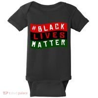 Black Lives Matter African American Flag Baby Bodysuit thumb 0