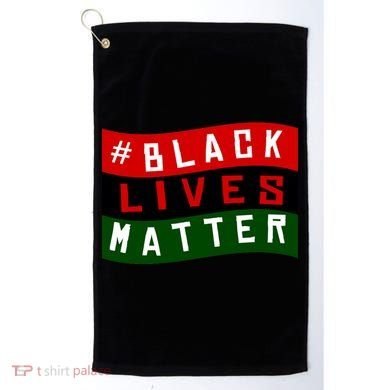 Black Lives Matter African American Flag Golf Towel