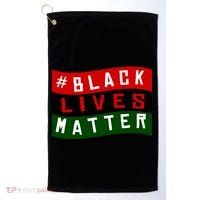 Black Lives Matter African American Flag Golf Towel thumb 0