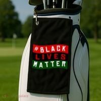 Black Lives Matter African American Flag Golf Towel thumb 2