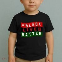 Black Lives Matter African American Flag Toddler T-Shirt thumb 2