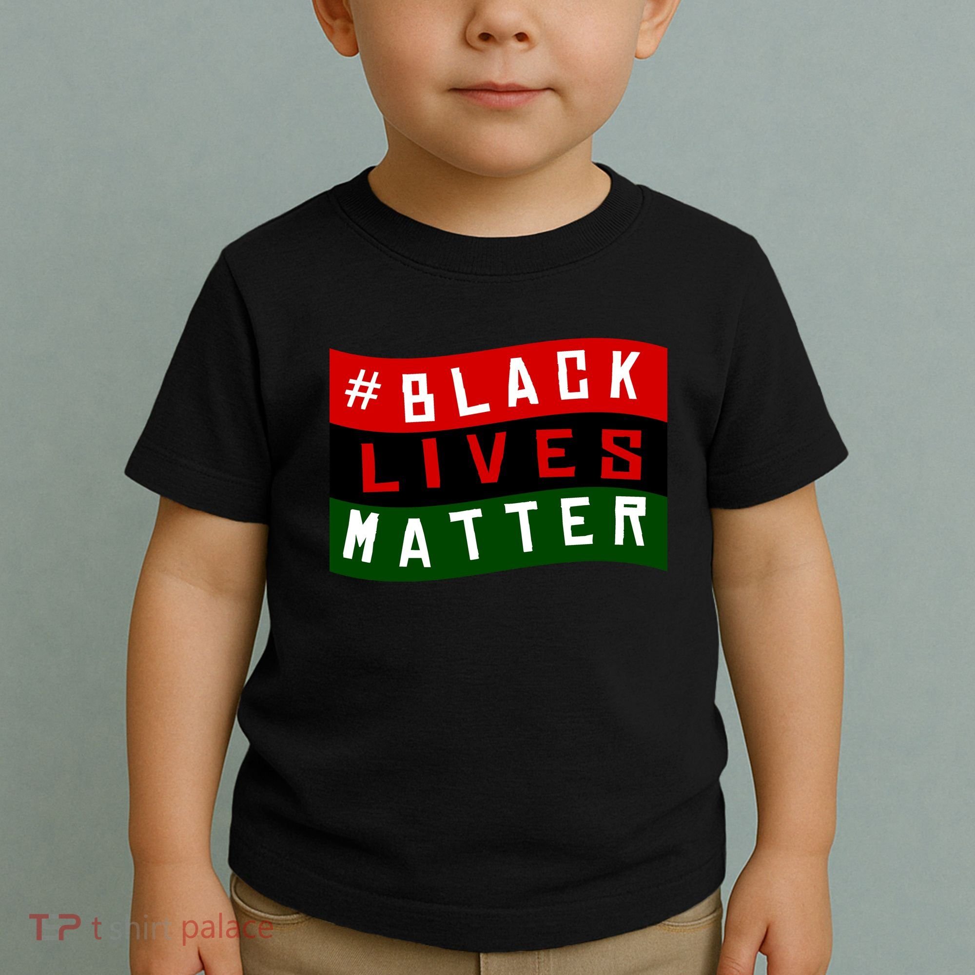 Black Lives Matter African American Flag Toddler T-Shirt