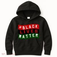 Black Lives Matter African American Flag Kids Hoodie thumb 0