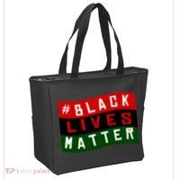 Black Lives Matter African American Flag Tote Bag thumb 2
