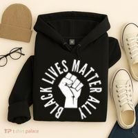 Black Lives Matter Ally Protest Fist Hoodie thumb 4