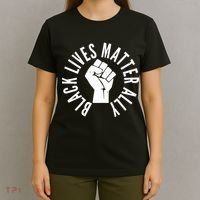Black Lives Matter Ally Protest Fist T-Shirt thumb 4