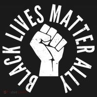 Black Lives Matter Ally Protest Fist Button thumb 1