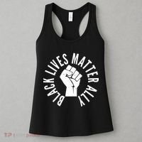Black Lives Matter Ally Protest Fist Women's Tank Top thumb 3