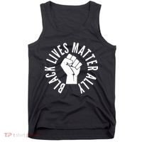 Black Lives Matter Ally Protest Fist Tank Top thumb 0