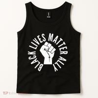 Black Lives Matter Ally Protest Fist Tank Top thumb 2