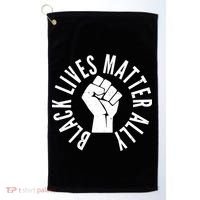 Black Lives Matter Ally Protest Fist Golf Towel thumb 0