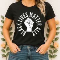 Black Lives Matter Ally Protest Fist Women's T-Shirt thumb 2