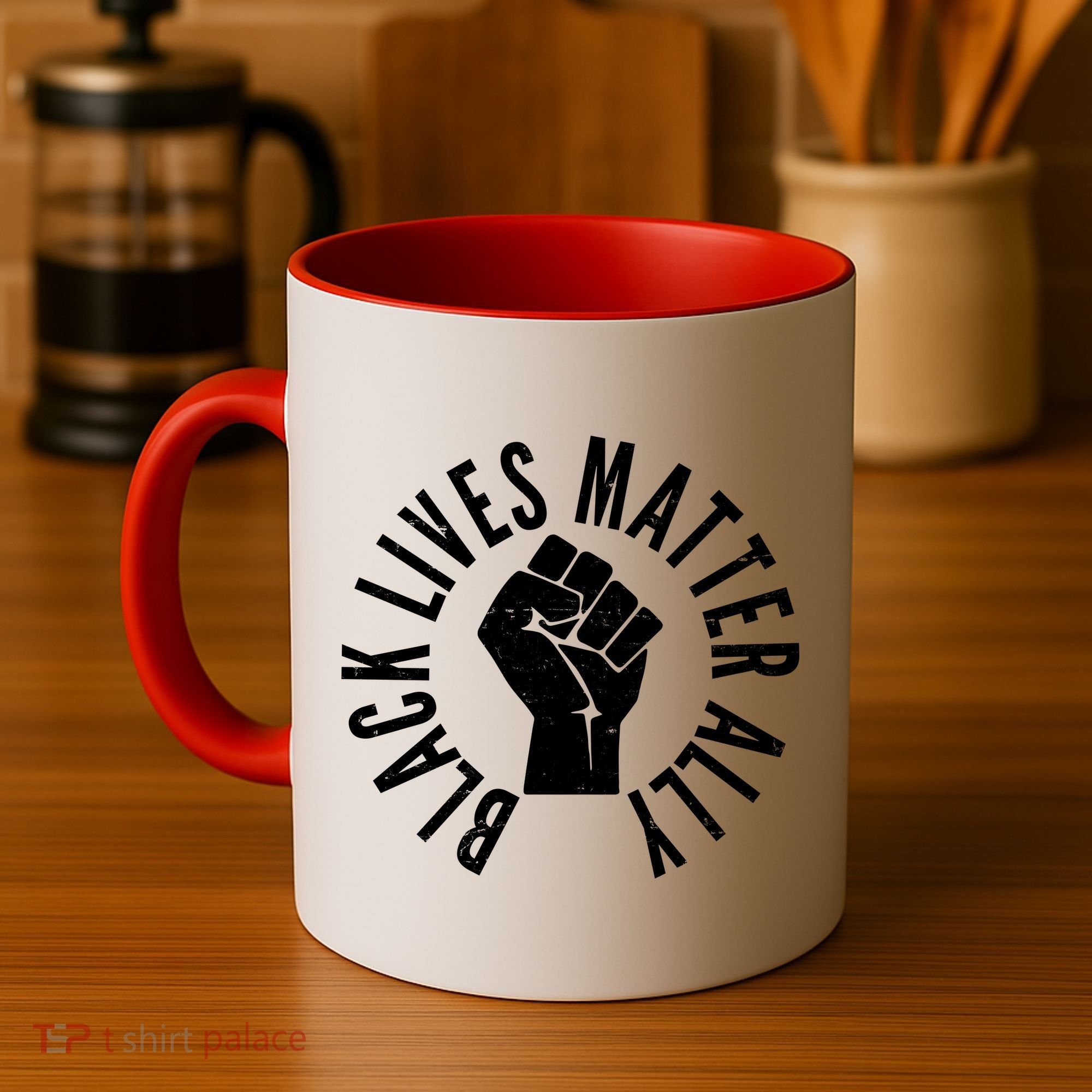 Black Lives Matter Ally Protest Fist Coffee Mug
