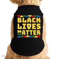 Black Lives Matter Equality Pride Melanin Doggie Tank thumb 0