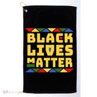 Black Lives Matter Equality Pride Melanin Golf Towel thumb 0