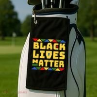 Black Lives Matter Equality Pride Melanin Golf Towel thumb 2