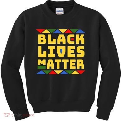 Black Lives Matter Equality Pride Melanin Kids Sweatshirt