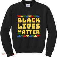 Black Lives Matter Equality Pride Melanin Kids Sweatshirt thumb 0