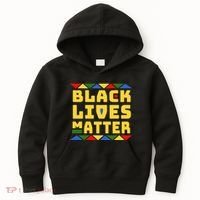 Black Lives Matter Equality Pride Melanin Kids Hoodie thumb 0