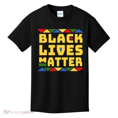 Black Lives Matter Equality Pride Melanin Kids T-Shirt