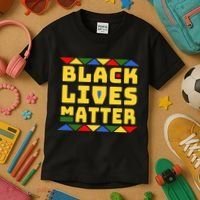 Black Lives Matter Equality Pride Melanin Kids T-Shirt thumb 3