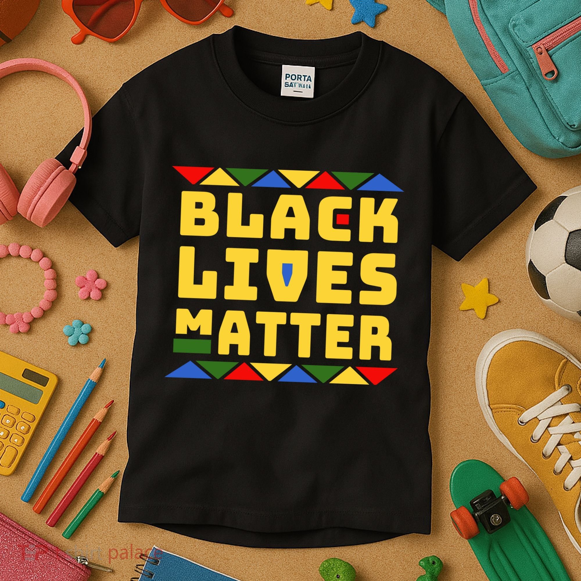 Black Lives Matter Equality Pride Melanin Kids T-Shirt