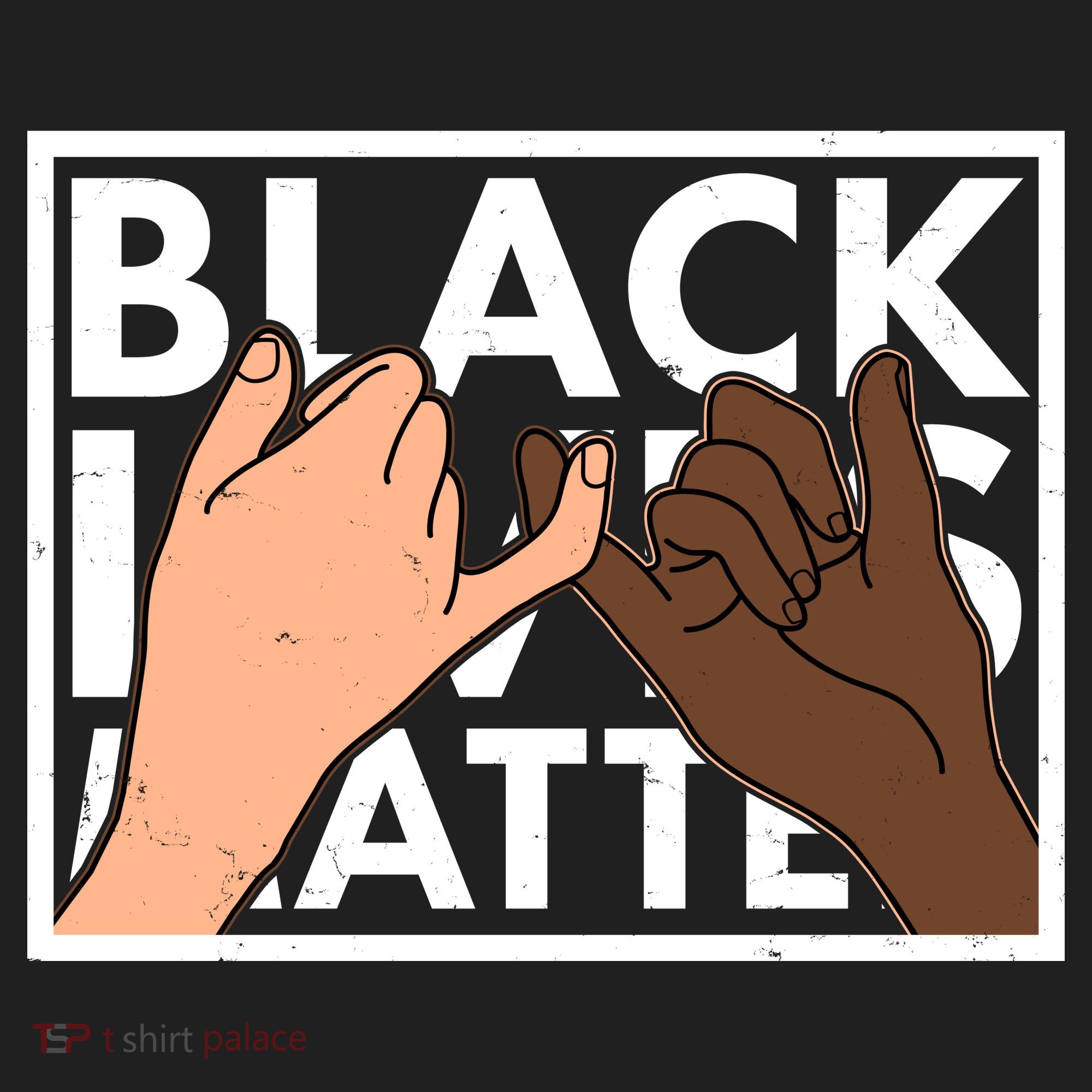 Black Lives Matter Linking Pinkies Unity Women's Sweatshirt