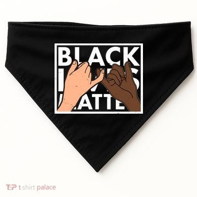 Black Lives Matter Linking Pinkies Unity USA-Made Doggie Bandana