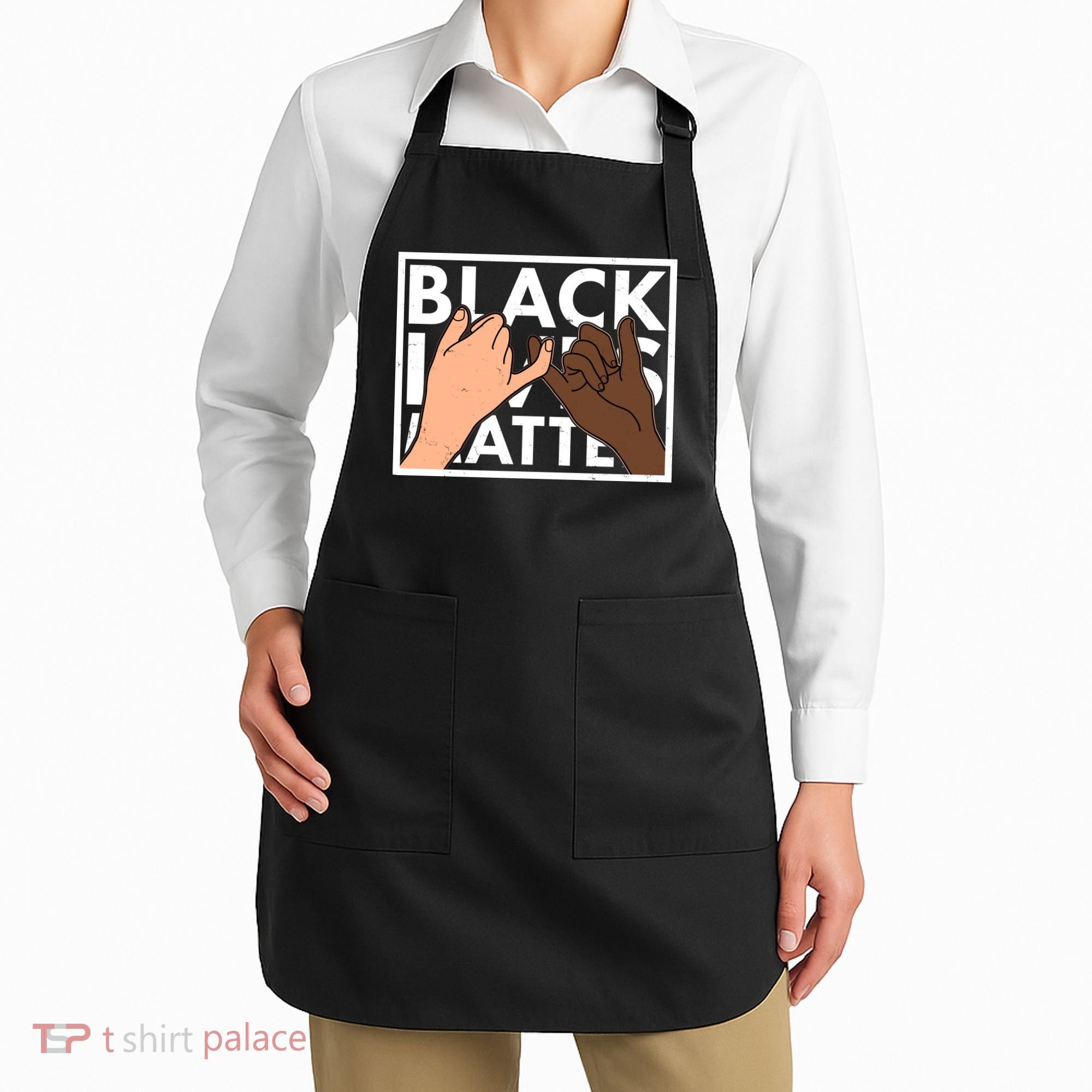 Black Lives Matter Linking Pinkies Unity Apron